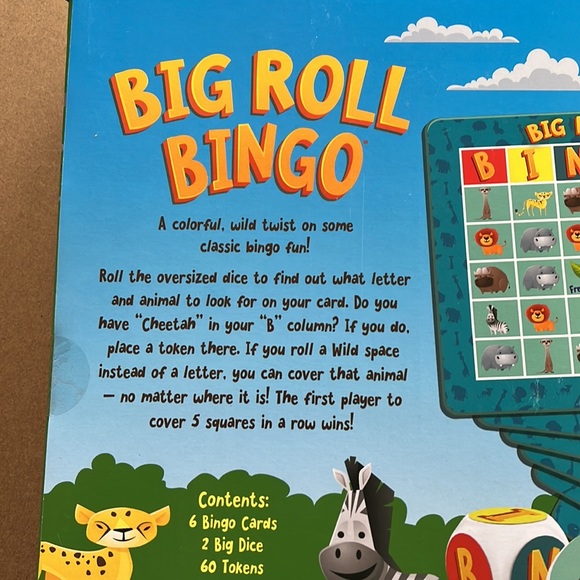 PB & Play “Big Roll Bingo” Game for Kids NWOT - Picture 3 of 8